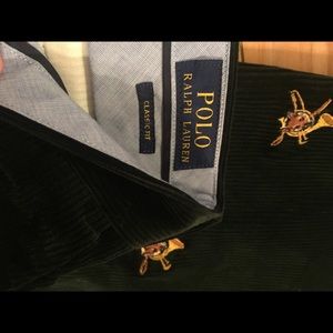 Men’s Polo Ralph Lauren emerald green corduroy